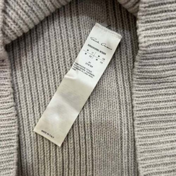 Rick Owens Cashmere Ribbed Sweater Medium - Picture 4 of 4